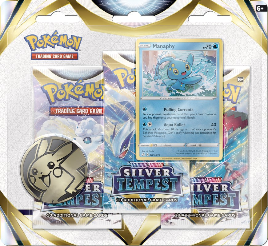 Pokemon: Silver Tempest 3-Pack Blister Pokemon: Silver Tempest 3-Pack Blister
