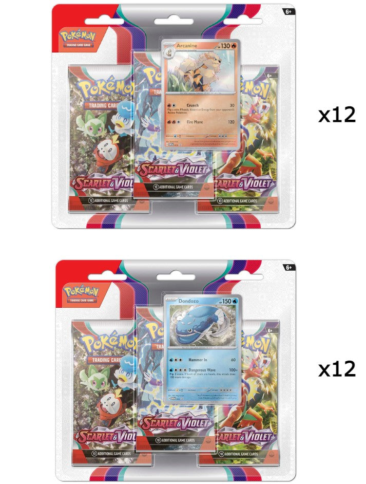 Pokemon: Scarlet & Violet 3-Pack Blister