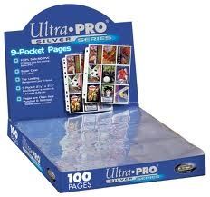 Ultra Pro 9-Pocket Silver Page 100-Count