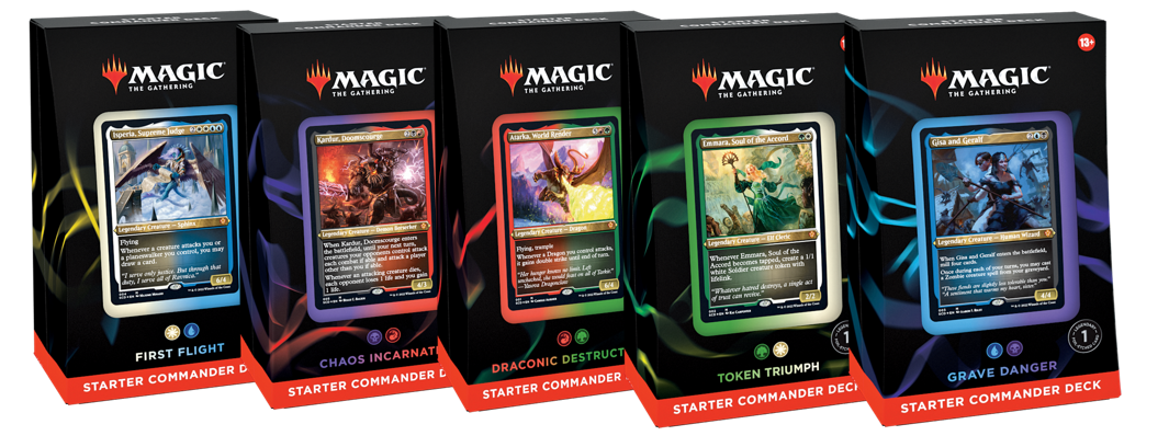 Magic The Gathering: Starter Commander Set of 5 Decks
