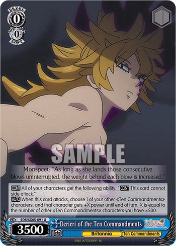 Derieri of the Ten Commandments (SDS/SX05-091 U) - The Seven Deadly Sins: Revival of The Commandments