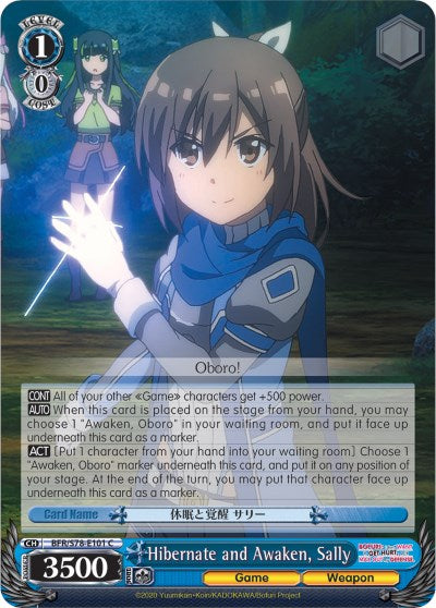 Hibernate and Awaken, Sally (BFR/S78-E101 C) - BOFURI: I Don't Want to Get Hurt, so I'll Max Out My Defense