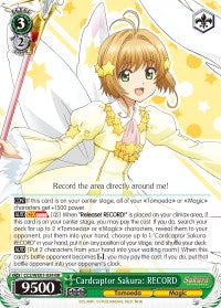 Cardcaptor Sakura: RECORD (CCS/WX01-034 RR) - Cardcaptor Sakura: Clear Card