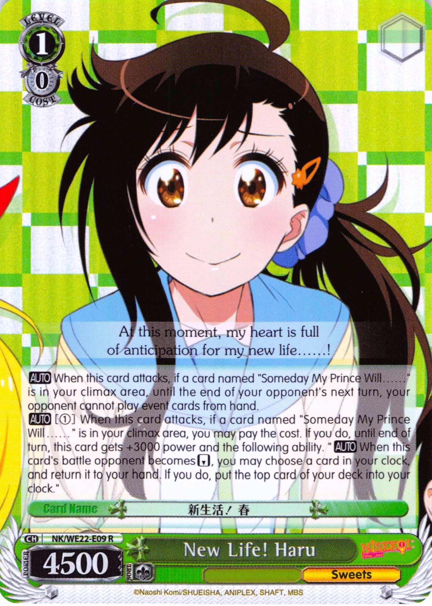 New Life! Haru (Parallel Foil) (NK/WE22-E09) - NISEKOI Extra Booster