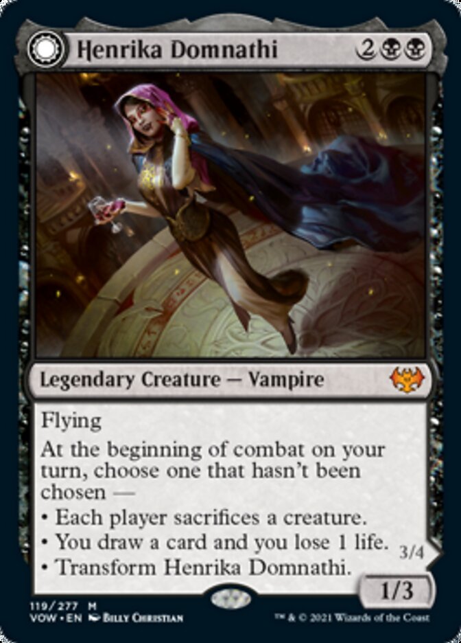 Henrika Domnathi // Henrika, Infernal Seer (VOW-119) - Innistrad: Crimson Vow: (Double Faced Transform)