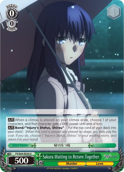 Sakura Waiting to Return Together (FS/S64-E034 U) - Fate/stay night [Heaven’s Feel]