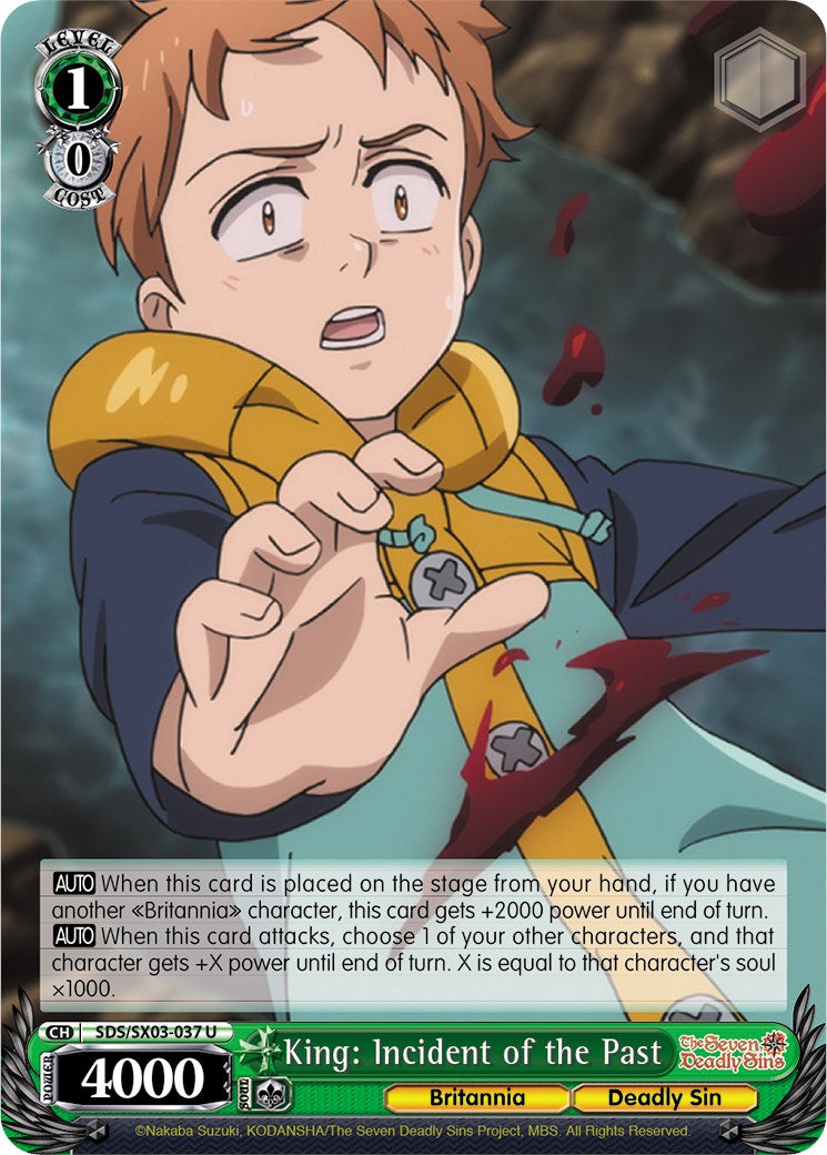 King: Incident of the Past (SDS/SX03-037 U) - The Seven Deadly Sins