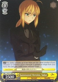 Summoned Heroine, Saber (FZ/S17-TE01 TD) - Fate/Zero