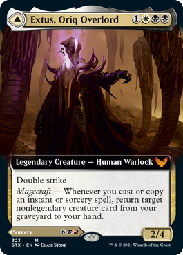 Extus, Oriq Overlord // Awaken the Blood Avatar (STX-323) - Strixhaven: School of Mages: (Extended Art)