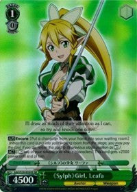 Sylph Girl, Leafa (SR) (SAO/S20-E030S SR) - Sword Art Online