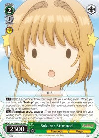 Sakura: Stunned (CCS/WX01-036 R) - Cardcaptor Sakura: Clear Card