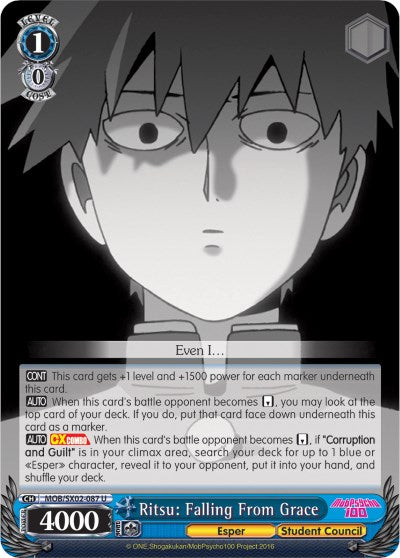 Ritsu: Falling From Grace (MOB/SX02-087 U) - Mob Psycho 100