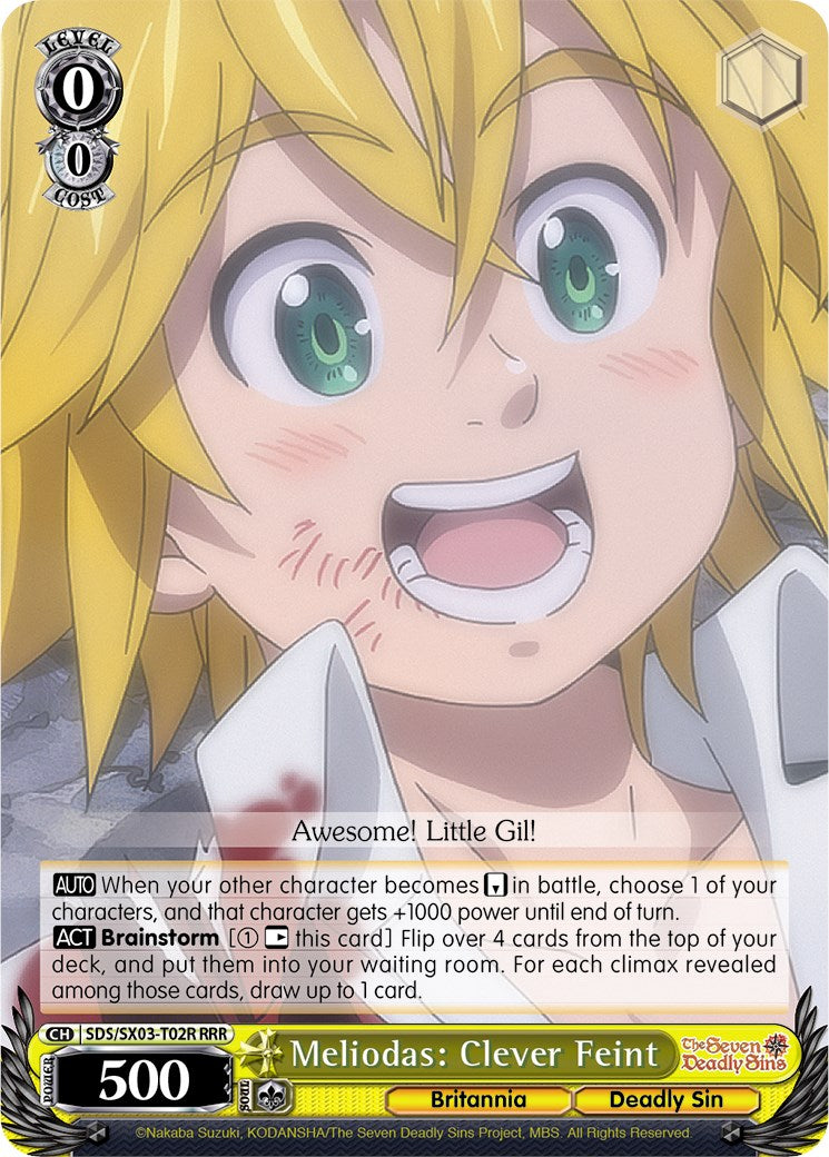 Meliodas: Clever Feint (RRR) (SDS/SX03-T02R RRR) - The Seven Deadly Sins