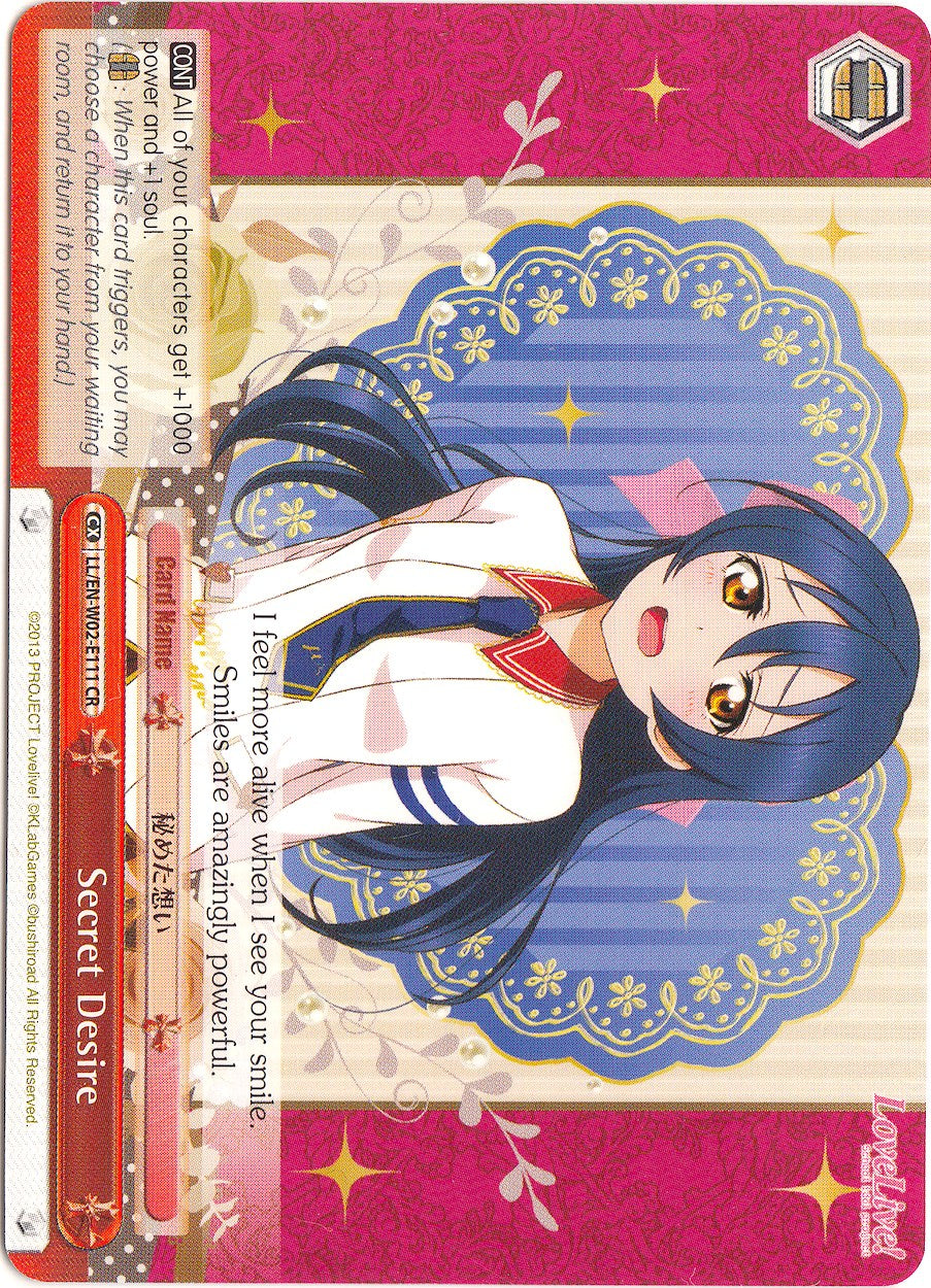 Secret Desire (LL/EN-W02-E111 CR) - Love Live! DX Vol.2