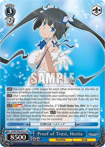 Proof of Trust, Hestia (DDM/S88-E077 RR) - Is it Wrong to Try to Pick Up Girls in a Dungeon?