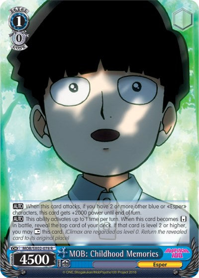 MOB: Childhood Memories (MOB/SX02-078 R) - Mob Psycho 100