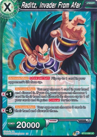 Raditz, Invader From Afar (BT12-058) [Vicious Rejuvenation]