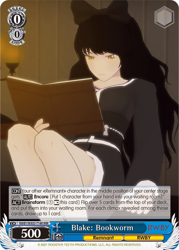 Blake: Bookworm (RRR) (RWBY/WX03-T14R RRR) - RWBY