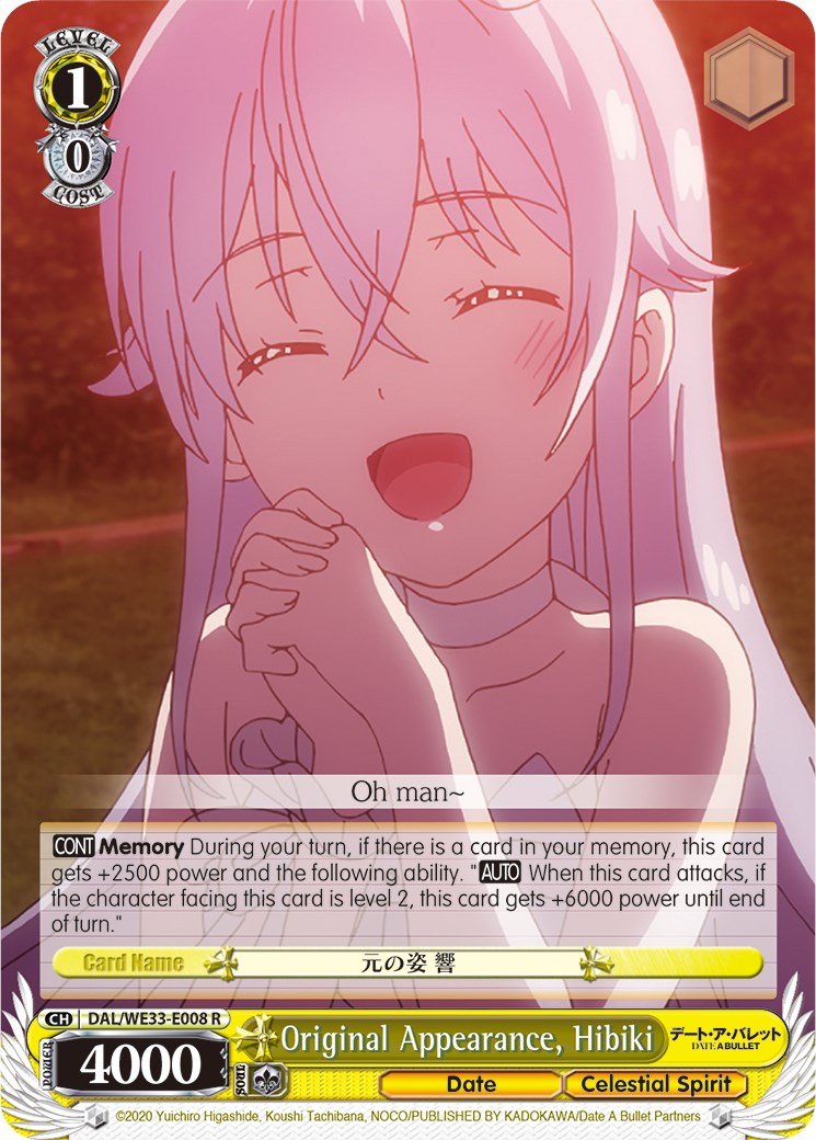 Original Appearance, Hibiki (DAL/WE33-E008 R) - Date A Bullet