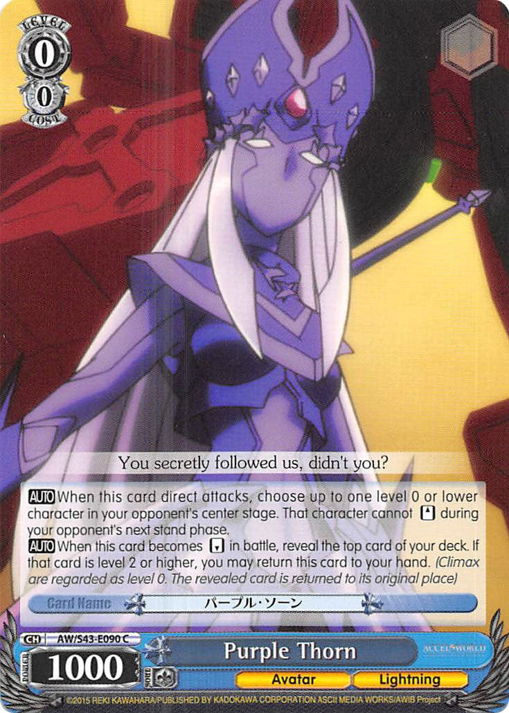 Purple Thorn (AW/S43-E090 C) - Accel World -Infinite Burst-