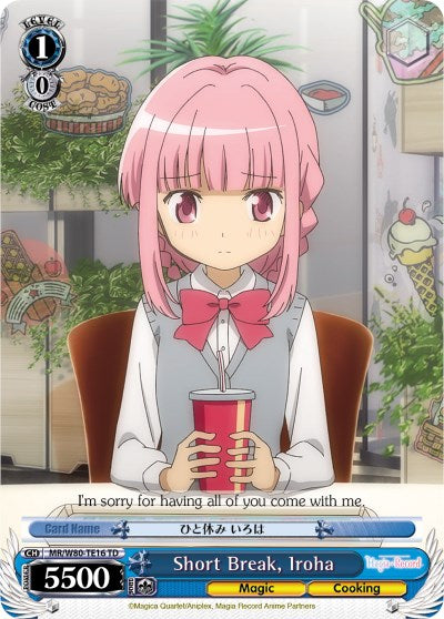 Short Break, Iroha (MR/W80-TE16 TD) - Magia Record: Puella Magi Madoka Magica [Side Story] (Anime)