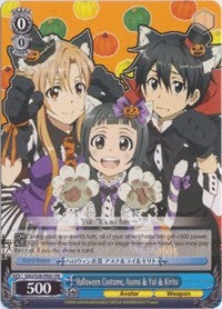 Halloween Costume, Asuna & Yui & Kirito (SAO/S26-PE01 PR) - Sword Art Online Vol.2