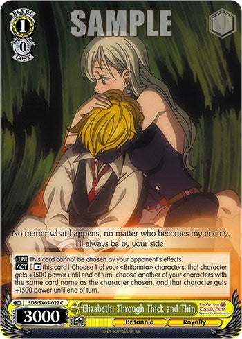 Elizabeth: Through Thick and Thin (SDS/SX05-022 C) - The Seven Deadly Sins: Revival of The Commandments