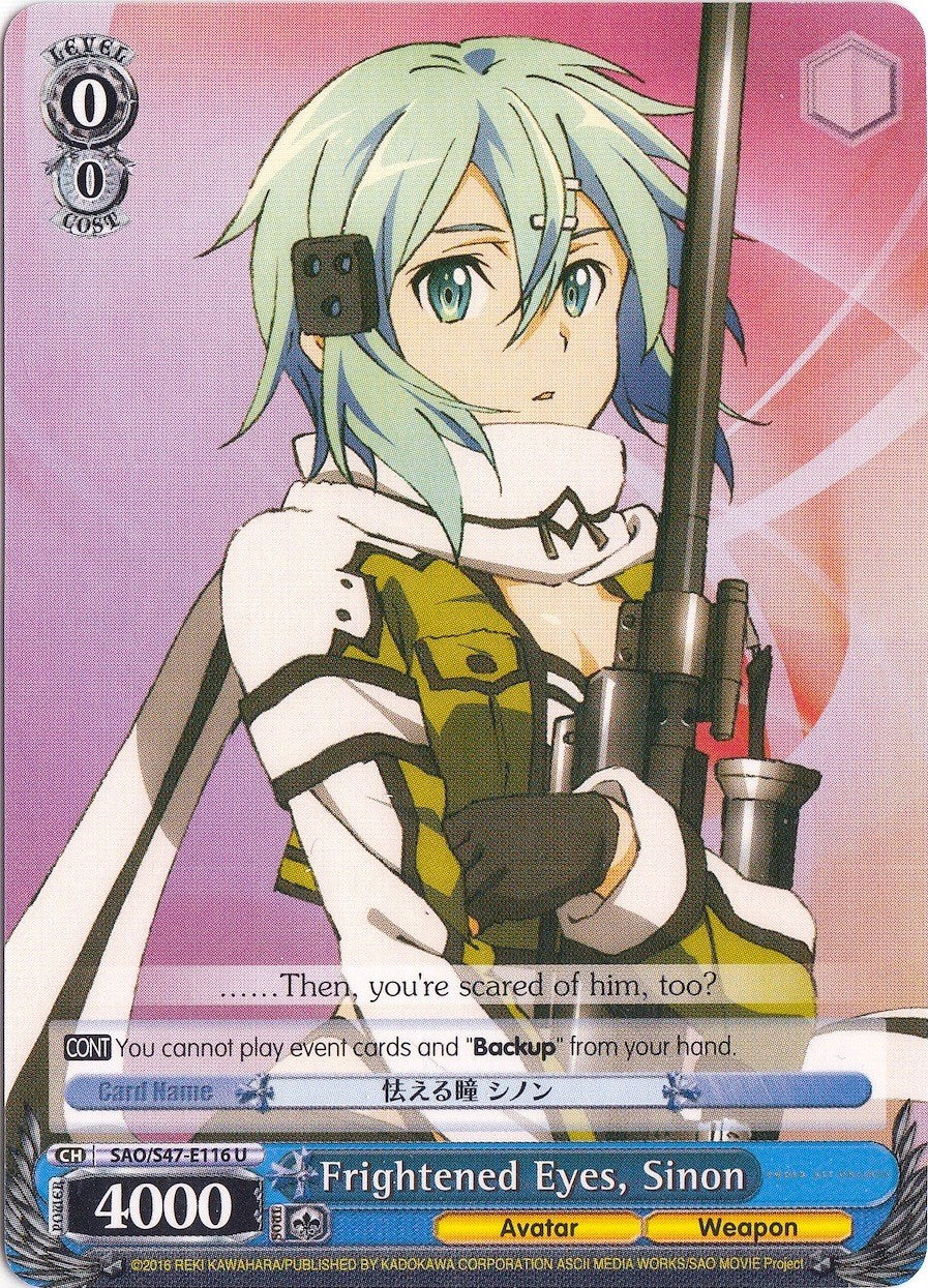 Frightened Eyes, Sinon (SAO/S47-E116 U) - Sword Art Online Re: Edit