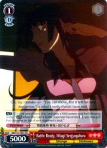 Battle Ready, Hitagi Senjyogahara (TD) (BM/S15-TE03 TD) - BAKEMONOGATARI
