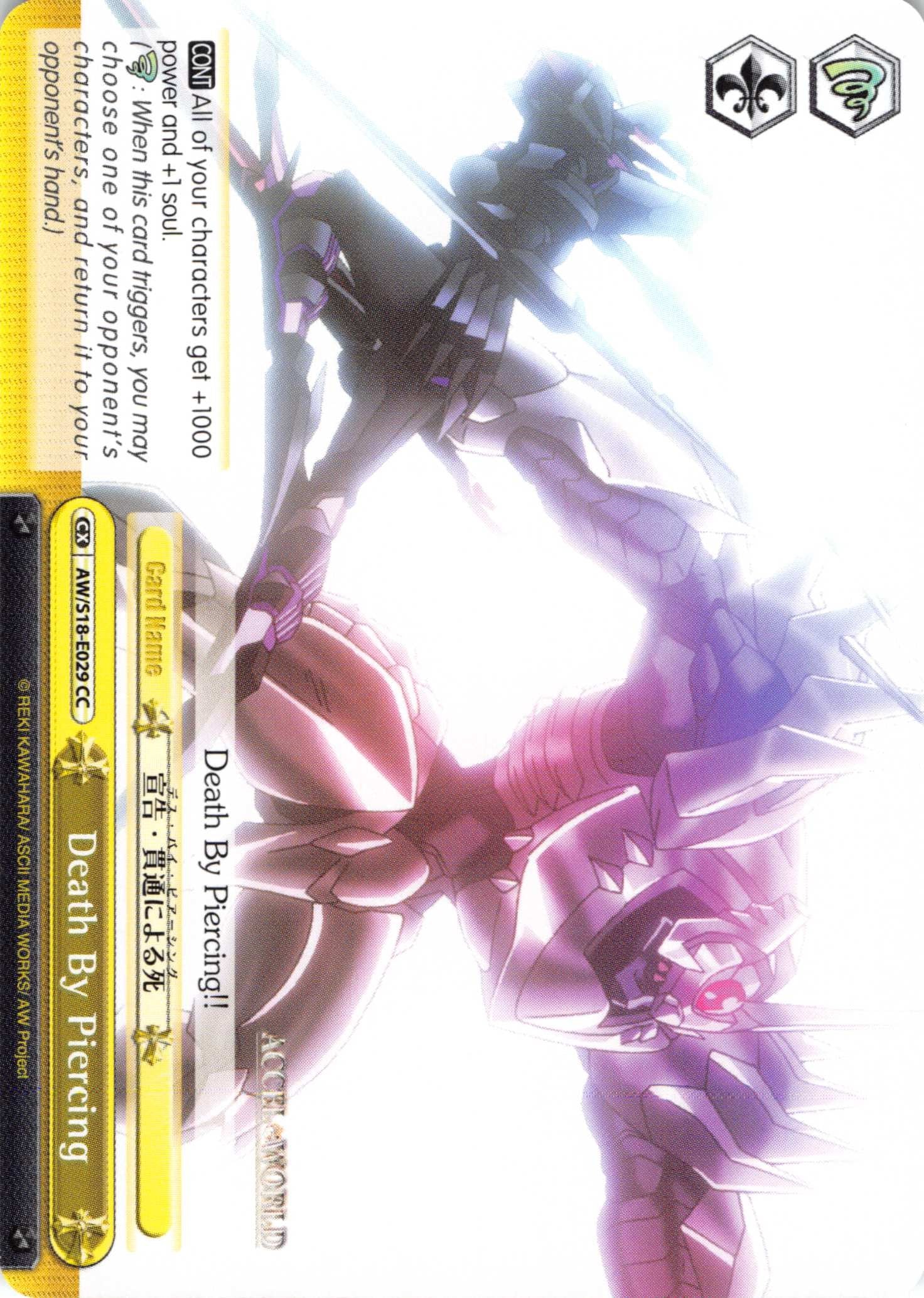 Death By Piercing (AW/S18-E029 CC) - Accel World