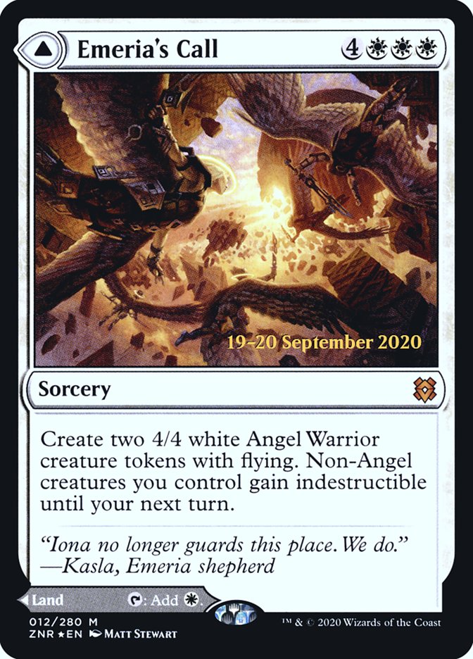 Emeria's Call // Emeria, Shattered Skyclave (PRE-12S) - Zendikar Rising Promos Foil