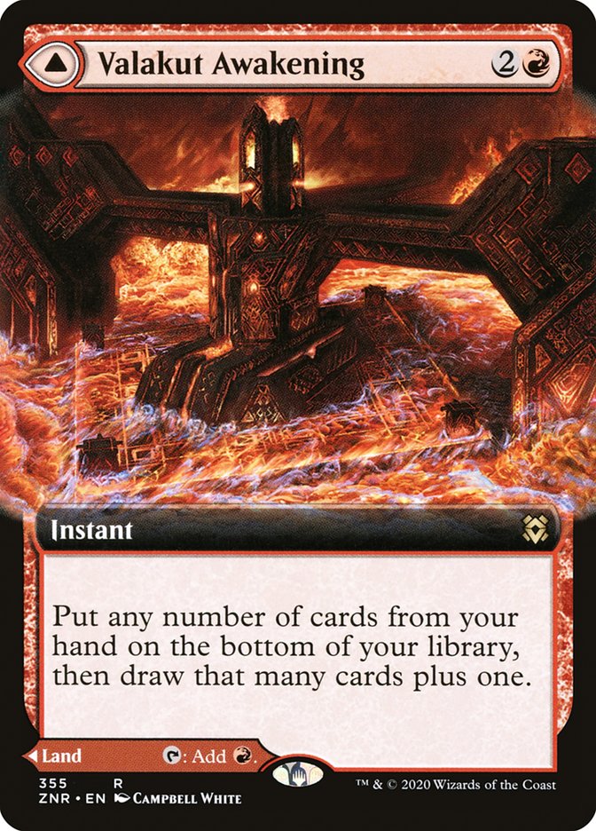 Valakut Awakening // Valakut Stoneforge (ZNR-355) - Zendikar Rising: (Extended Art)