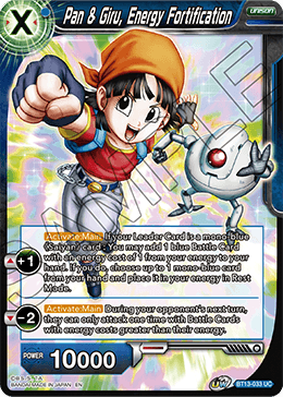 Pan & Giru, Energy Fortification (Uncommon) (BT13-033) [Supreme Rivalry]