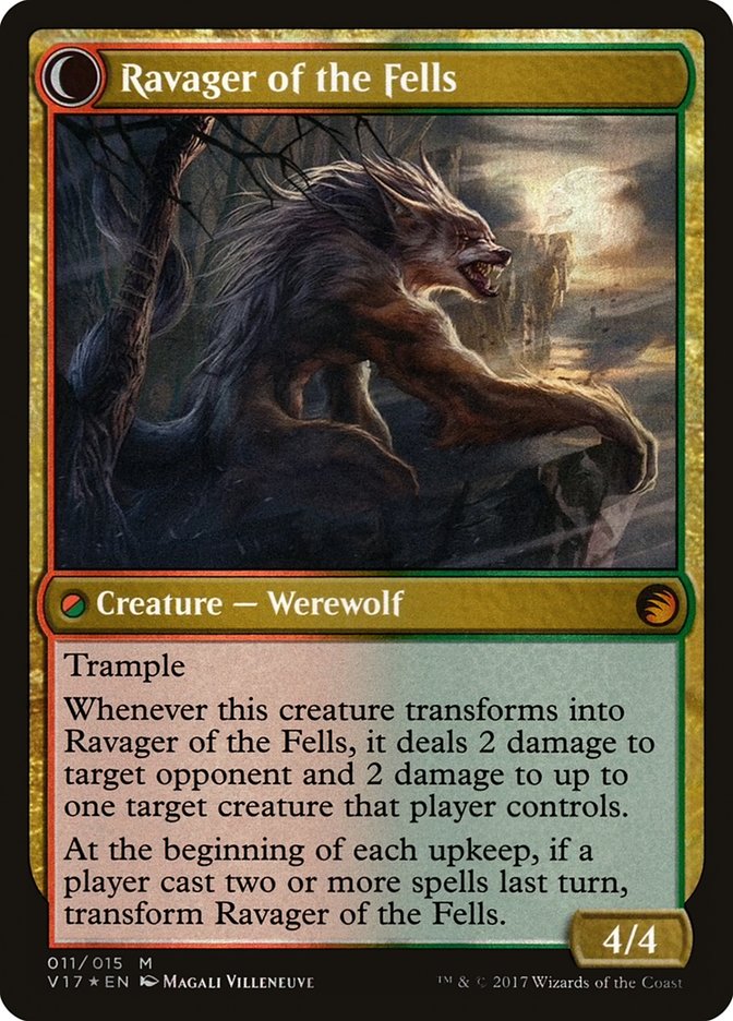 Huntmaster of the Fells // Ravager of the Fells (V17-011) - From the Vault: Transform: (Double Faced Transform) Foil