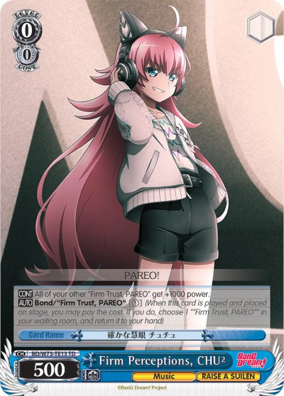 Firm Perceptions, CHU² (BD/W73-TE13 TD) - BanG Dream! Vol.2