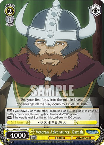 Veteran Adventurer, Gareth (DDM/S88-E021 C) - Is it Wrong to Try to Pick Up Girls in a Dungeon?