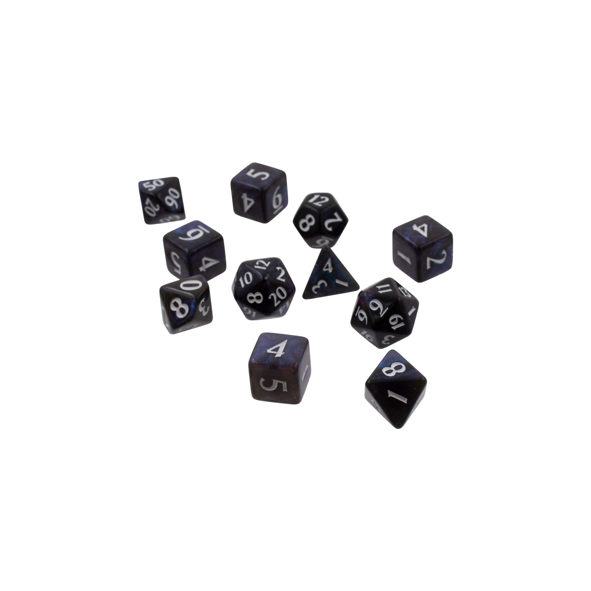 Ultra PRO: 11-Dice Set - Eclipse (Jet Black)