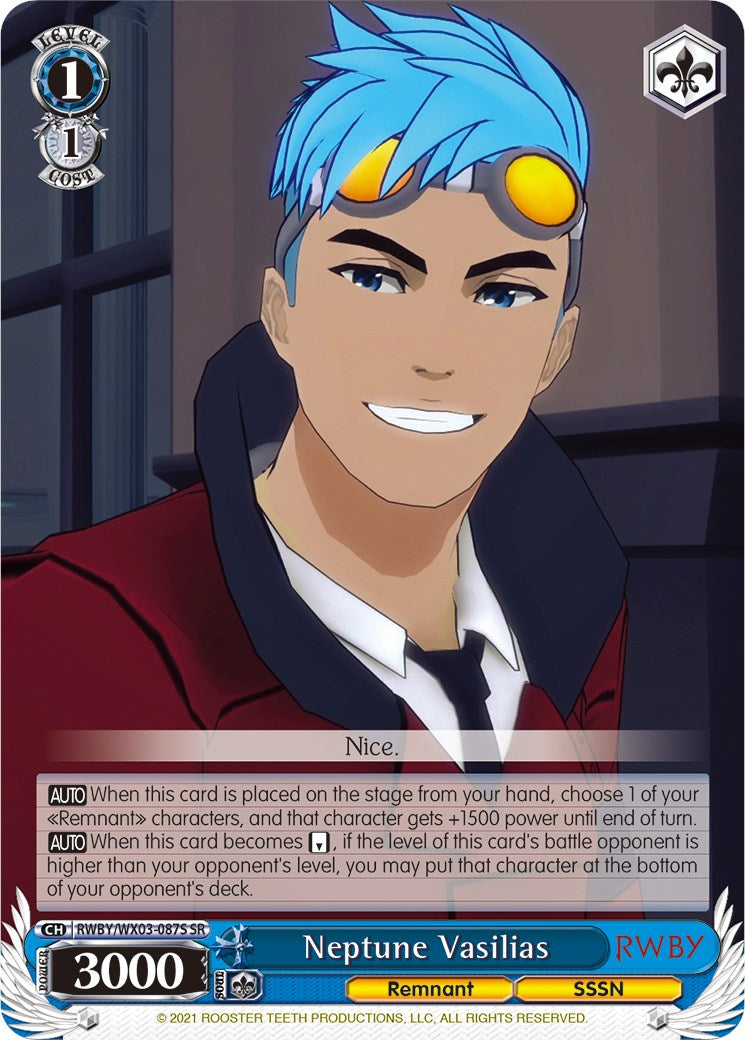 Neptune Vasilias (SR) (RWBY/WX03-087S SR) - RWBY