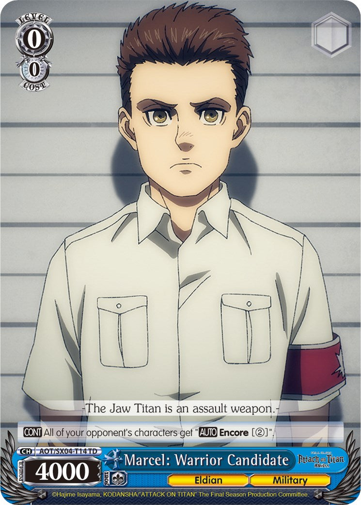 Marcel: Warrior Candidate (AOT/SX04-T14 TD) - Attack On Titan: Final Season