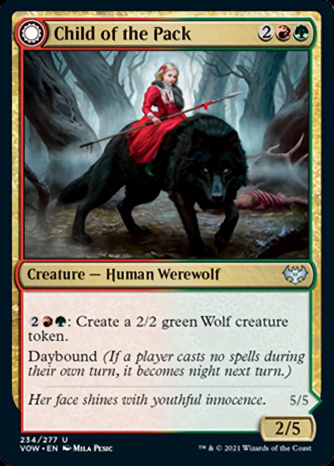 Child of the Pack // Savage Packmate (VOW-234) - Innistrad: Crimson Vow: (Double Faced Transform)