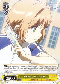 Sakura: Dexterous (SR) (CCS/WX01-007S SR) - Cardcaptor Sakura: Clear Card