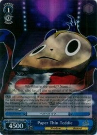Paper Thin Teddie (SR) (P4/EN-S01-077S SR) - Persona 4 ver.E
