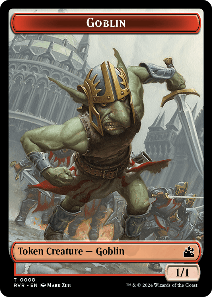 Goblin (0008) // Zombie Double-Sided Token [Ravnica Remastered Tokens] - Josh's Cards