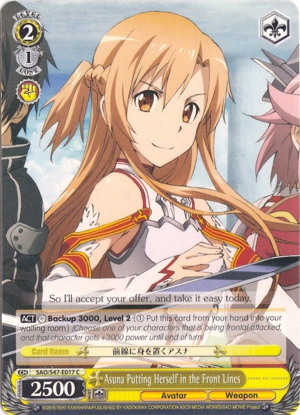 Asuna Putting Herself in the Front Lines (SAO/S47-E017 C) - Sword Art Online Re: Edit