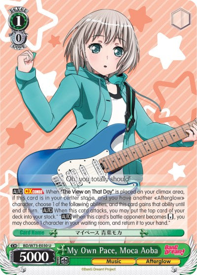 My Own Pace, Moca Aoba (BD/W73-E030 U) - BanG Dream! Vol.2
