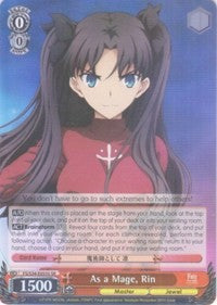 As a Mage, Rin (SR) (FS/S34-E055S SR) - Fate/stay night [Unlimited Blade Works]