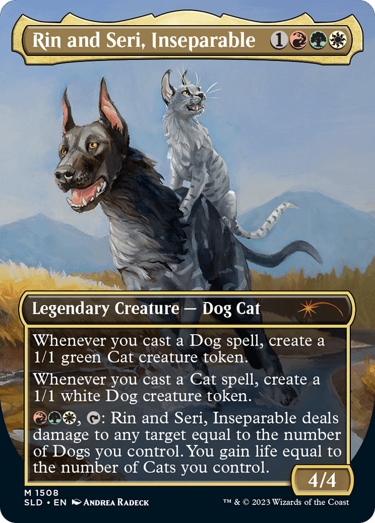 Rin and Seri, Inseparable (1508) // Rin and Seri, Inseparable [Secret Lair Commander Deck: Raining Cats and Dogs] - Josh's Cards