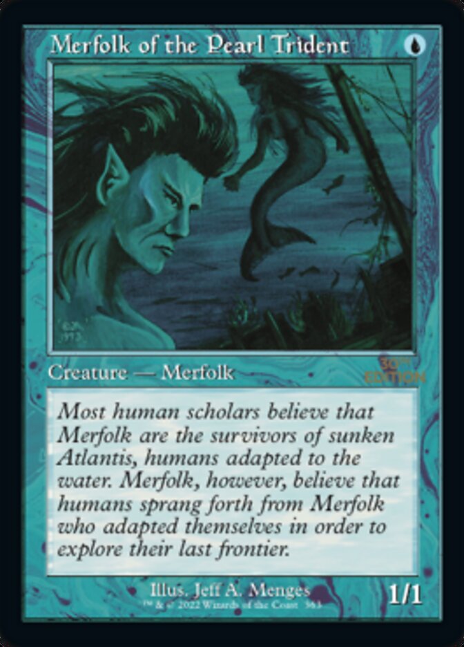 Merfolk of the Pearl Trident (Retro Frame) (30A-363) - 30th Anniversary Edition