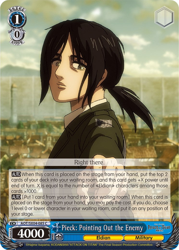 Pieck: Pointing Out the Enemy (AOT/SX04-085 C) - Attack On Titan: Final Season