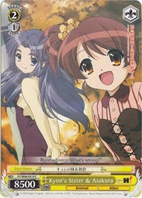Kyon's Sister & Asakura (SY/W08-E019 C) - The Melancholy of Haruhi Suzumiya